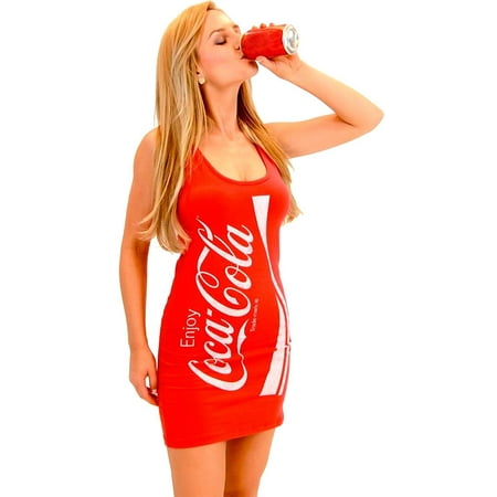 Coke Coca-Cola Juniors Red Tunic Tank Dress