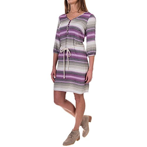 G.H. Bass Co. Striped Shirt Dress (BerryBlack, Large)