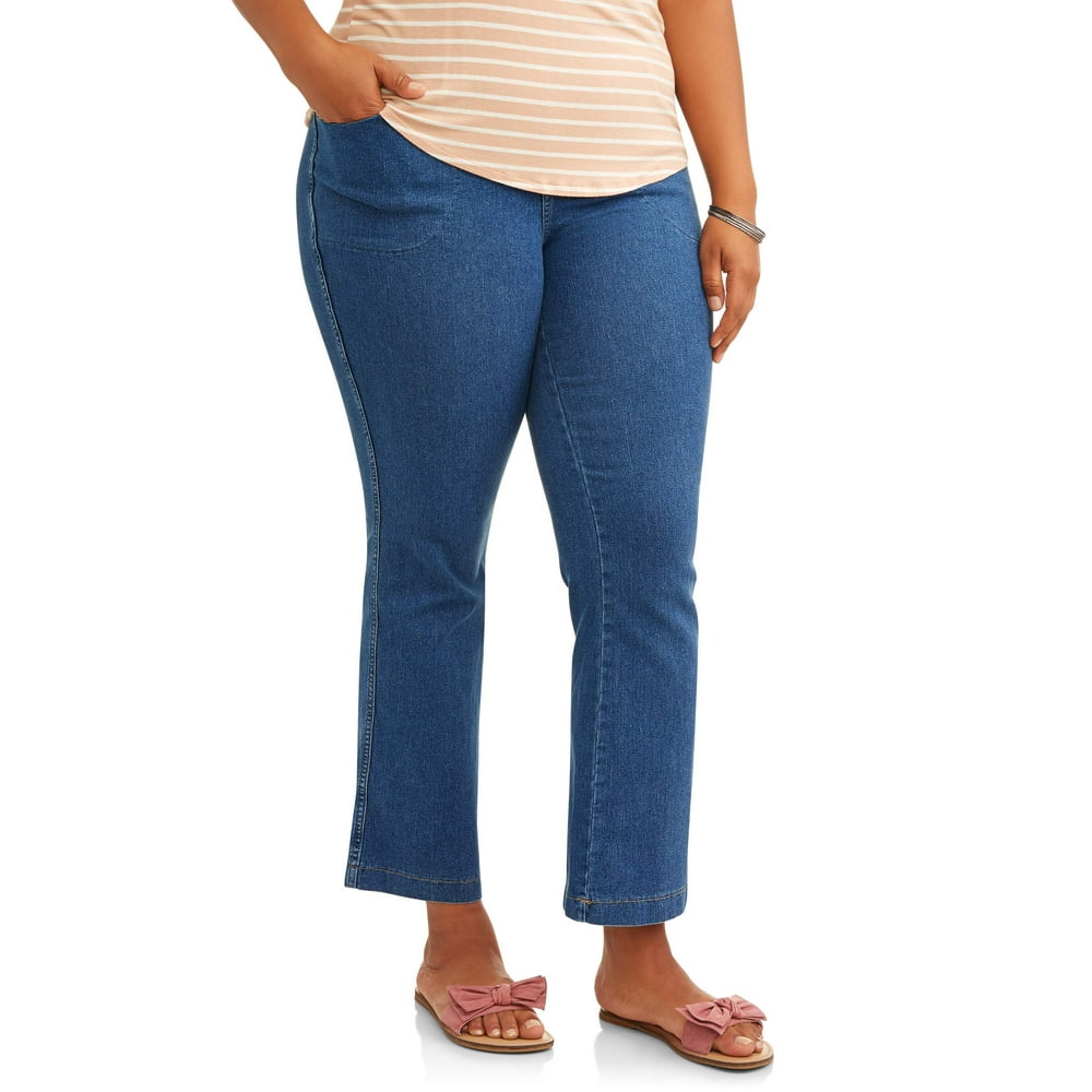 Just My Size - Just My Size Plus Size 4-Pocket Stretch Bootcut Jeans ...