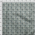 thumbnail image 4 of oneOone Velvet Grayish Blue Fabric Dog Sketch Sewing Fabric By The Yard Printed Diy Clothing Sewing Supplies 58 Inch Wide, 4 of 5