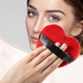 thumbnail image 4 of 4 piezas de polvos sueltos Puff Face Soft Heart Shape Puff Blender Herramienta de maquillaje de belleza Short Plush Red and Gray Unique Bargains polvos-para-la-cara, 4 of 6