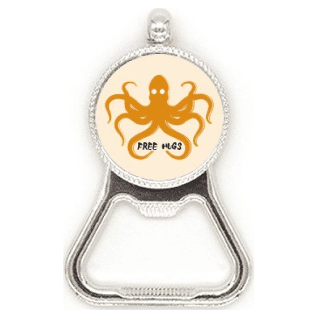 Pulpo océano tentáculos comida Acero inoxidable Metal cerveza tapa sacacorchos