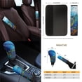 thumbnail image 4 of Renewold Gothic Sea Turtle Blue 14 PCS Car Seat Cover Set, with Steering Wheel Seat Belt Rear View Mirror Handbrake Cover Set Waste Bin Center Console Pad Coasters Auto Decoration, 4 of 7