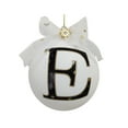 thumbnail image 1 of HOLIDAY TIME E WHITE LETTER GLASS ORNAMENT, 1 of 5