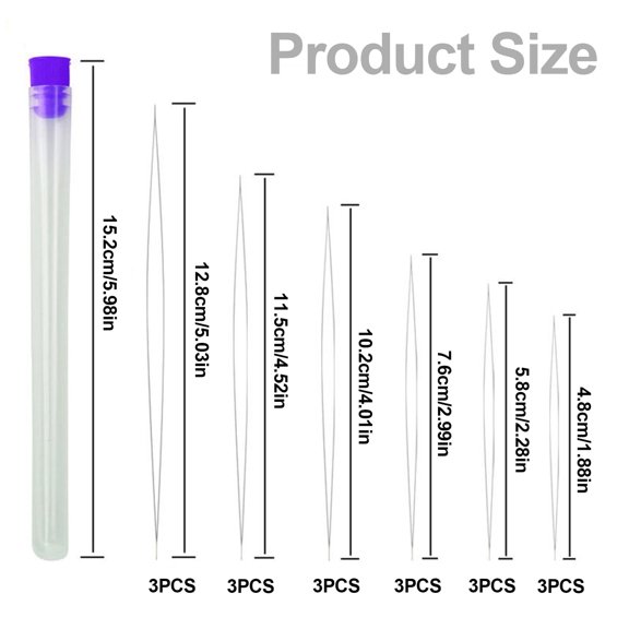 Beading Needle, Bead Needle Big Eye Beading Needles Set For Seed Beads Jewellery Making Embroidery Needles With Bottle 10Pcs
