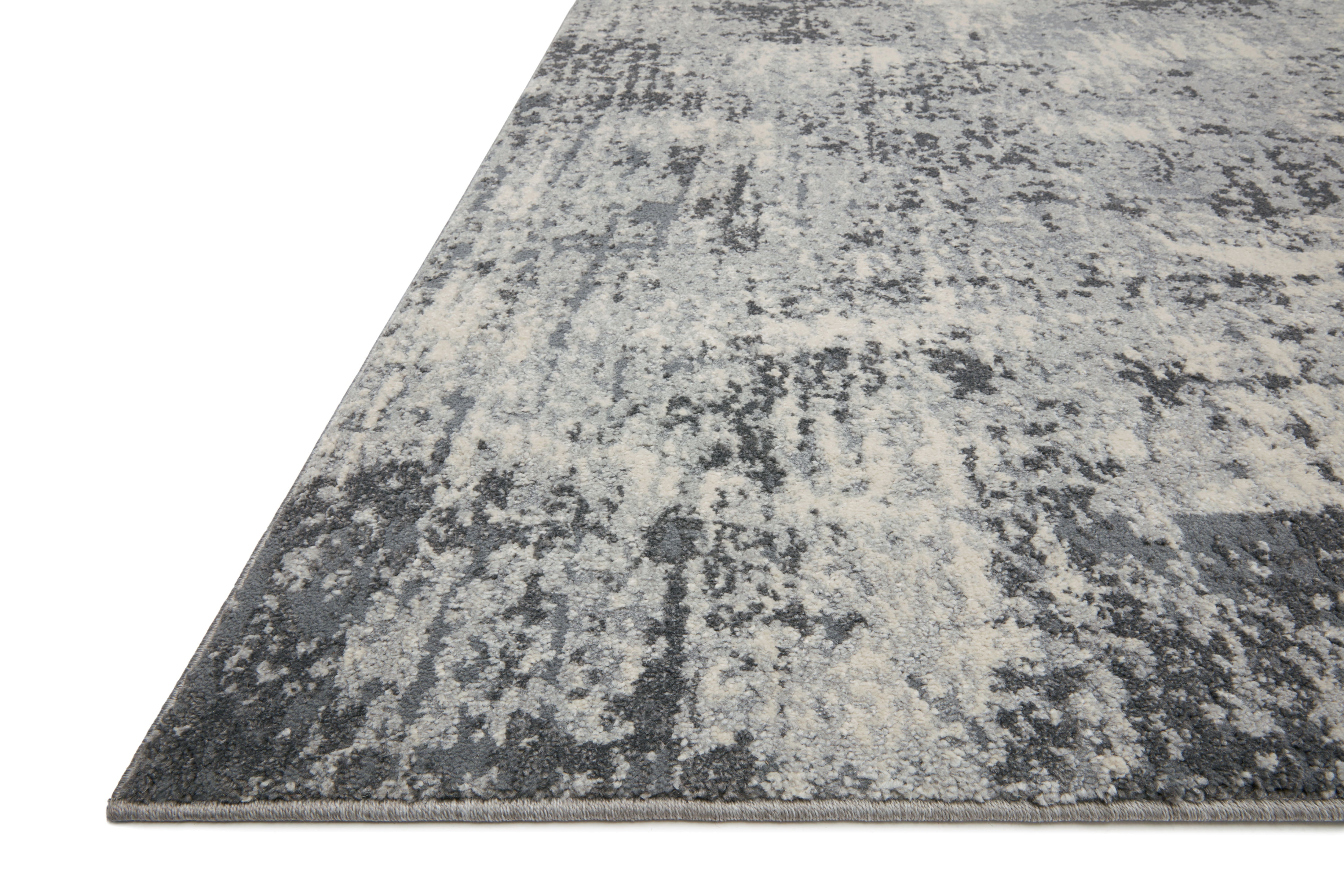 Loloi Austen AUS-01 Abstract Pebble / Charcoal Area Rug 5'-3" x 7'-7"