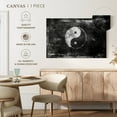 thumbnail image 4 of Elephant Stock Yin Yang Symbol Wall Art - Horizontal Canvas Wall Art - Living Room Wall Decor - Wellness Canvas - Black And Gray Decor - 36" x 24", 4 of 4