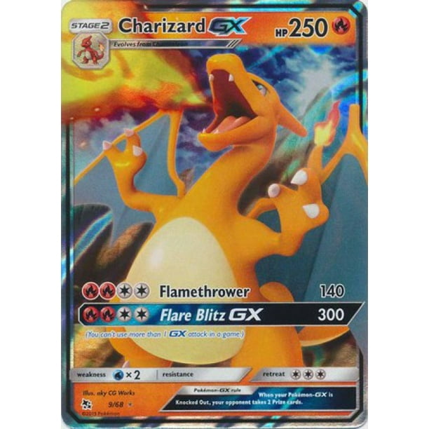 Pokemon Hidden Fates Charizard GX #9 - Walmart.com - Walmart.com