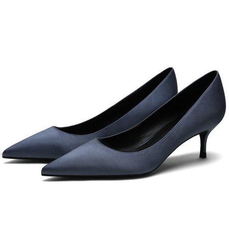 

YCNYCHCHY White Sliver Red Women Shoes 5cm Thin High Heels Sexy Design Slip On Pointed Toe Genuine Leather Summer Pumps Big Size