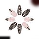 thumbnail image 4 of Pack of 24 French Tip Press On Nail with Polkas Dots Elegant Almond Shape ABS Material Artificial Nail for Women Easy Application, 4 of 4