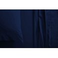 thumbnail image 4 of Queen Size 3 Piece Duvet Cover with 4 Piece Sheet Set - 7 Piece 100% Egyptian Cotton - Zipper Closure Quilt Cover with 12" Deep Pocket Fitted Sheet - 400TC Bedding - Navy Blue Solid., 4 of 9