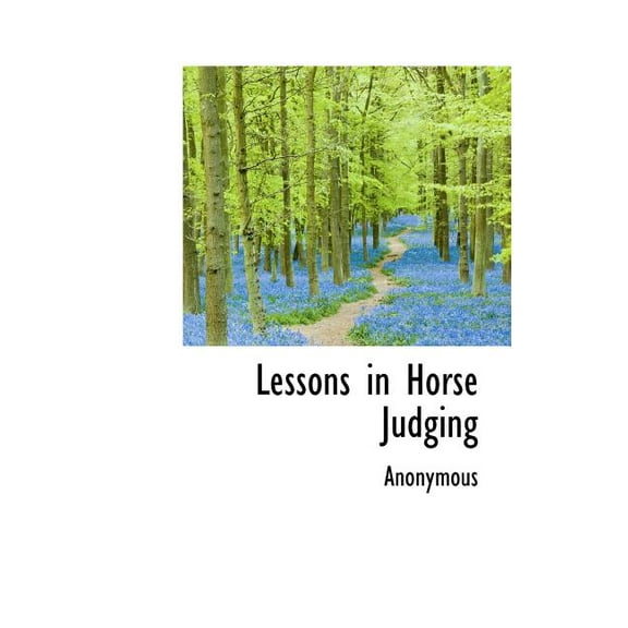 Lessons in Horse Judging (Hardcover)