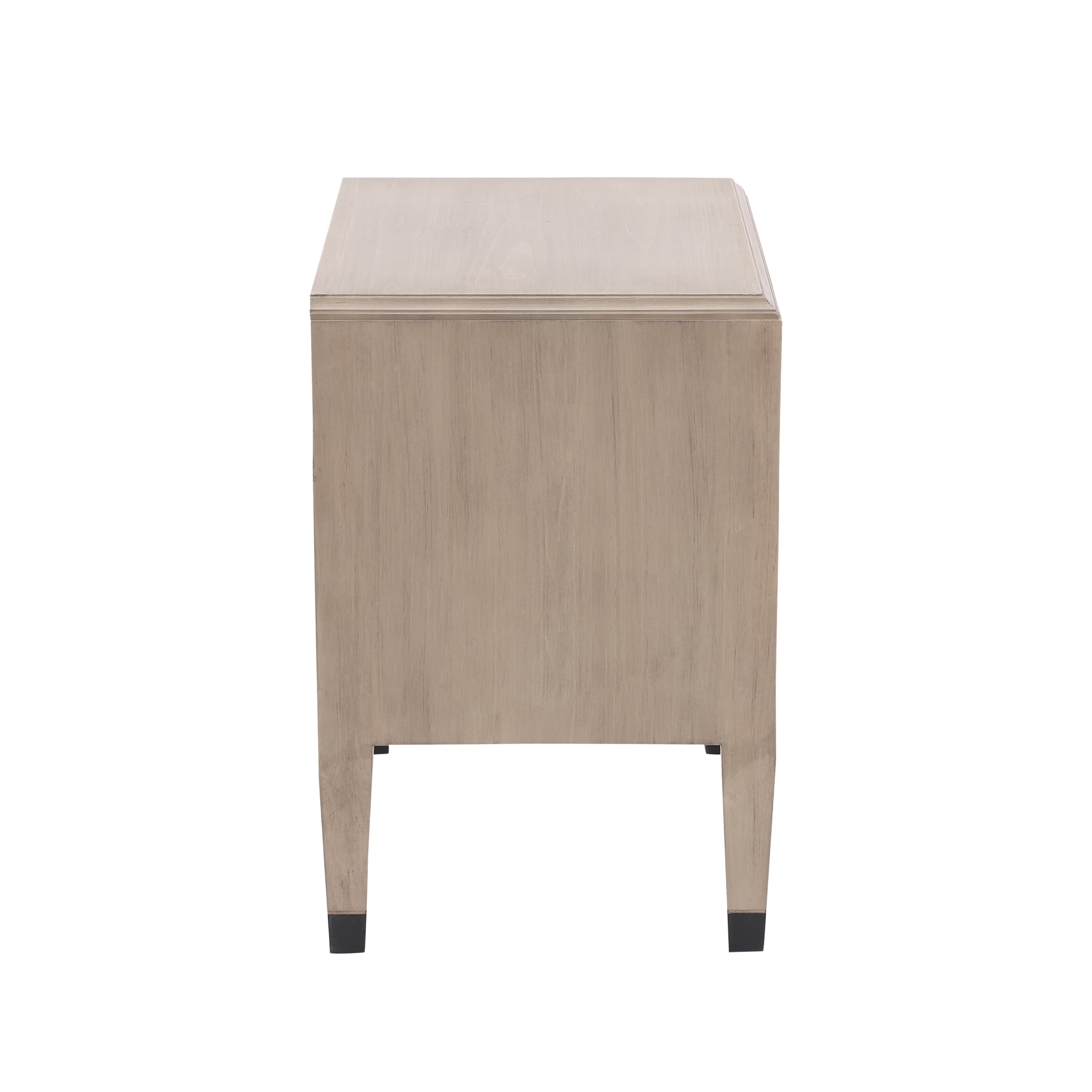 Christopher Knight Home 23.6" Classic Nightstand, Accent Bedside Table with 2 Drawers, Weathered Gray
