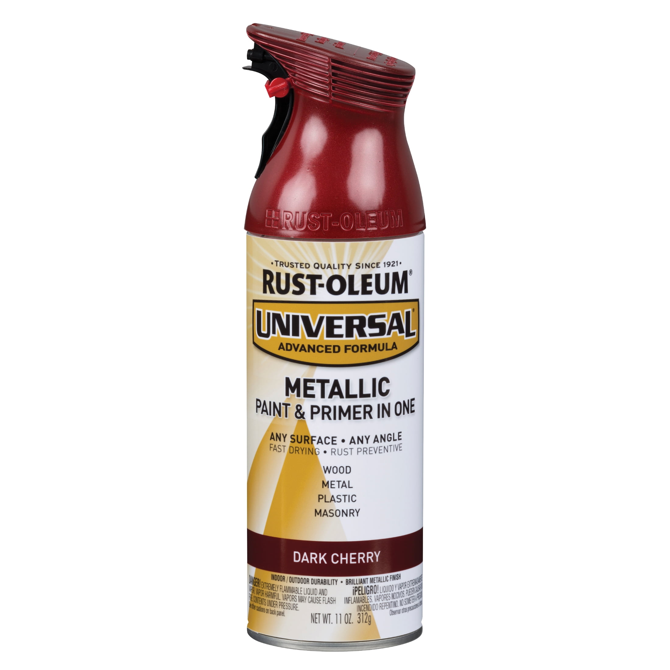 6 Pack, Dark Cherry, Rust-Oleum Universal All Surface Interior/Exterior Metallic Spray Paint-331200, 11 oz