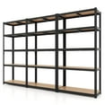 thumbnail image 1 of Costway Unité de Rayonnage de Garage Ajustable 3 Pcs 5 Niveaux avec Charge Max 2000 lbs pour Entrepôt Noir, 1 of 9