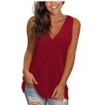 thumbnail image 4 of Birdeem Hauts Sans Manches Décontractés pour Femmes, Unis, à Col en V, Dégradé, Amples, Style Camisole, 4 of 12