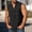 Black, variant on BRGZLK Tank Tops Men's Linen V Neck Solid Color Pocket Sleeveless Summer Henley Shirts Pullovers Workout Beach T-Shirt