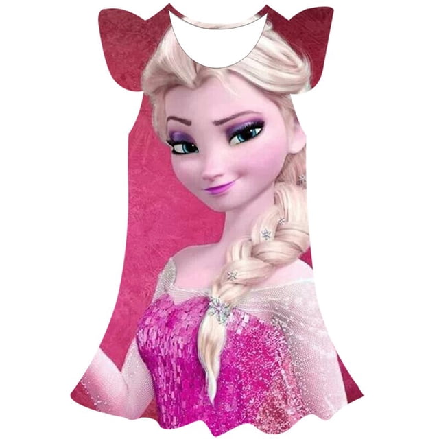Disney Frozen 2 vestido disfraces niñas princesa Cosplay vestir ropa para niñas Navidad Halloween fiesta niños cumpleaños vestidos 7T Gao Jinjia LED