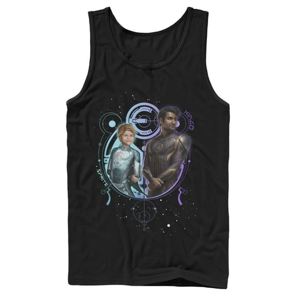 Men's Marvel Eternals Sprite and Kingo Duo Tank Top Black Large