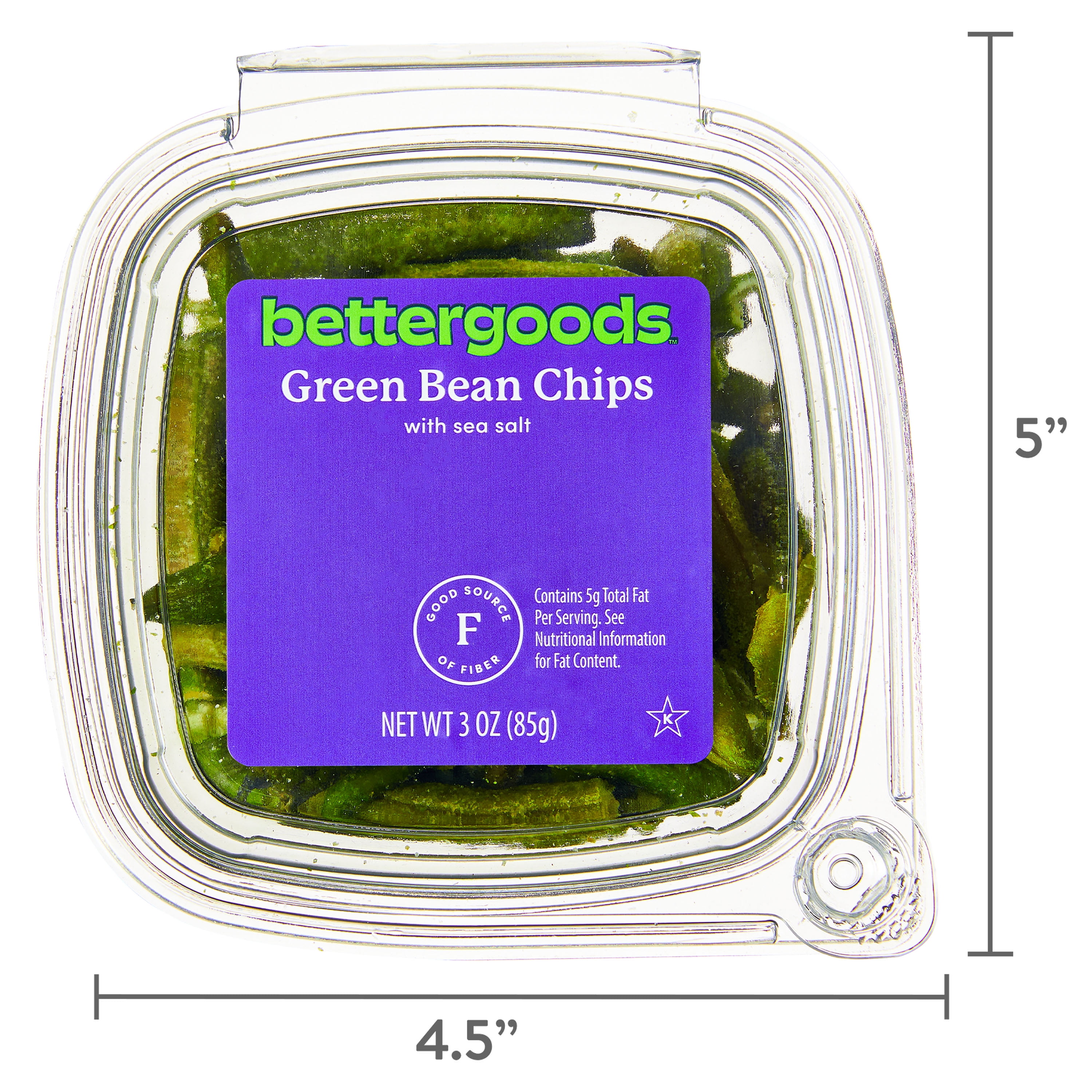 bettergoods Green Bean Chips, 3 oz Pouch