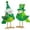 St Patrick's Day, variant on KOYPTL St. Patrick’s Day Featherly Friends Birds 2pcs,Tabletop Decorations Green Shamrock Irish Holiday Plush Bird Figurines,Farmhouse Style Indoor Display Gift for Holiday Home Party Accent Ornament