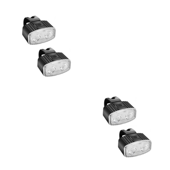 Soidarity 2 luces para bicicleta, lámpara para manillar, suministros para ciclismo, faros para bicicletas, equipo recargable para exteriores, Blanco Luz delantera 2Conjunto