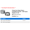 thumbnail image 2 of Timing Cover Repair Sleeve - Compatible with 2001 - 2009 Toyota Sequoia 4.7L V8 2002 2003 2004 2005 2006 2007 2008, 2 of 2