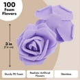 thumbnail image 3 of Flores artificiales, claveles morados Juvale, paquete de 100, 3 of 9