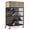 Black & Light brown, variant on HABUTWAY 33''H Metal Large Ferret Cage, Rolling Chinchilla Cage, Critter Nation Cage, Indoor Wooden Pet Crate Furniture
