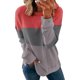 thumbnail image 1 of 1 camiseta de manga larga: rosa y gris claro, 1 of 5