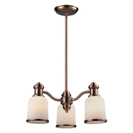 Brooksdale Mini Chandelier - ELK Lighting 66182-3 Brooksdale Chandelier - 20W in. Copper