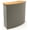 Gray, variant on Portable Trade Show Display Counter Kiosk with Pop-up Design, 3.5 Feet Wide, Black Hook & Loop-Receptive Fabric - Carrying Case Included (CNTPUVLBLK)