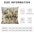thumbnail image 5 of BANET Throw Pillow Cushion Cover, Country Theme Hand Drawn Illustration of American Wild West Desert with , Decorative Square Accent Pillow Case 18x18in, 5 of 5