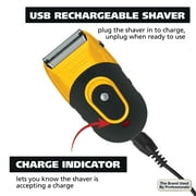 Wahl Life Proof Shaver, Rechargeable Lithium Ion, Compact Flex Foil Shaver & USB Convenience, Men, Yellow - 3023681
