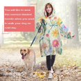 thumbnail image 4 of Wearable Oversized Blanket,Pioneer Flower Floral Print Pattern Wearable Blanket Hoodie for Adults,Cozy Hooded Blankets with Super Pockets,Super Warm Fuzzy Pullover for Women & Men, 4 of 6