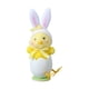 thumbnail image 3 of Orejas de conejo de Pascua, pollito, regalo de cumpleaños, recuerdos de fiesta, manualidades, decoración para fiestas de primavera Amarillo Blanco, 3 of 9