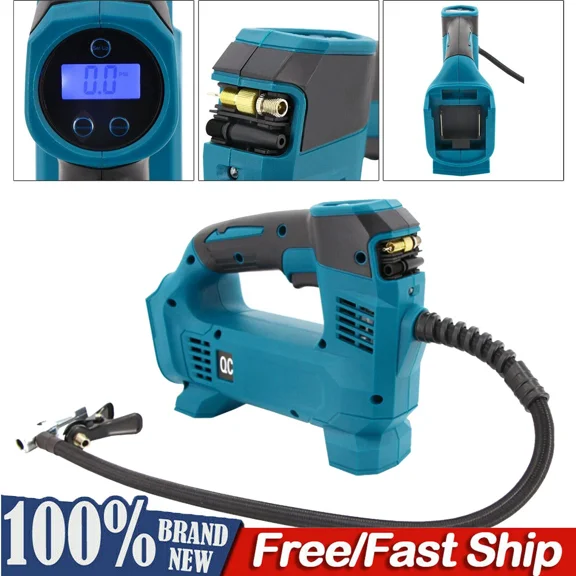 200W Electric Air Pump Cordless Air Inflator for Makita 18V Battery LED Lights