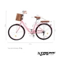 thumbnail image 4 of Bicicleta Urbana R26 Con Canasta Frenos De Pinza Marco De Acero Vintage Xtreme Life rosa, 4 of 7