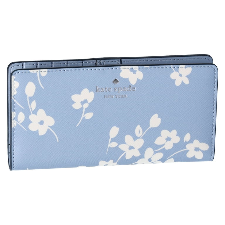 Kate spade blue floral wallet on sale