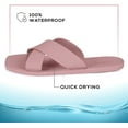 thumbnail image 3 of ROXONI Women Slippers Shower Pool Sandals Criss Cross Bathroom Quick Drying Slippers, 3 of 6