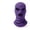 Purple, variant on 3 Hole Full Face Hood,Solid Color Soft Fabric Winter Windproof Full Face Balaclava,Motorcycle Riding Ski Thermal Head Cover Hood Gray
