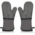 thumbnail image 1 of Guantes para horno LIUXGMXG de silicona antideslizantes gris 1 par, 1 of 4