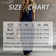 thumbnail image 2 of Morttic Women's Solid Color Sleeveless V-Neck Jumpsuit – Button Front Wide Leg Overalls with Pockets, Casual Summer One Piece Dark Blue，S, 2 of 2