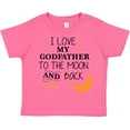 thumbnail image 3 of Inktastic I Love My Godfather to the Moon and Back Boys or Girls Toddler T-Shirt, 3 of 5