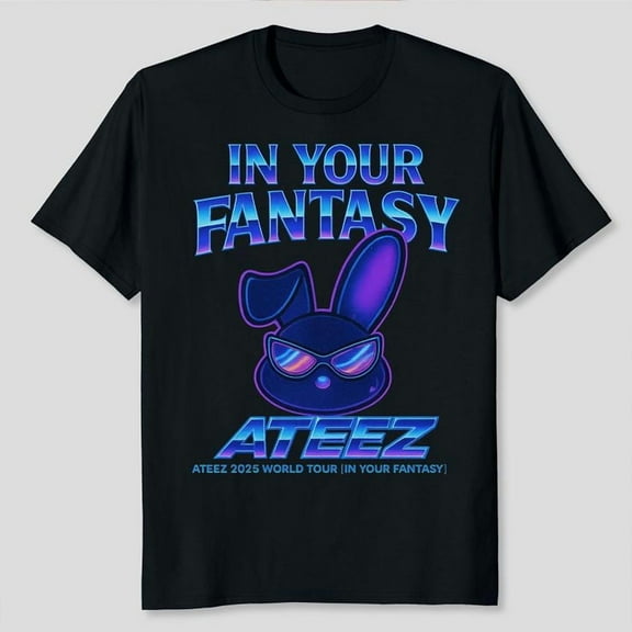 Unisex Ateez 2025 World Tour Shirt, Ateez in USA Graphic T-Shirt, Sizes S-5XL, Tbun