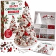 thumbnail image 5 of Neoargh Beaded Christmas Tree DIY Kit, Colorful Pearl Beaded Tree, Handmade Tabletop Decor with Sparkling Crystal Beads, Tree Topper Star for Surprise & Gift, 5 of 5
