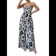thumbnail image 1 of Mono de Pierna con Tirantes Pequeños y Estampado Retorcido Elegante para Mujer, y Verano 2025 Azul Marino S, 1 of 10