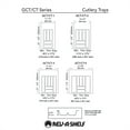 thumbnail image 4 of Rev-A-Shelf CT-2W-52 Organiseur d'Insertion de Plateau à Couverts en Plastique à 6 Compartiments, à Découper sur Mesure, Blanc, 4 of 5