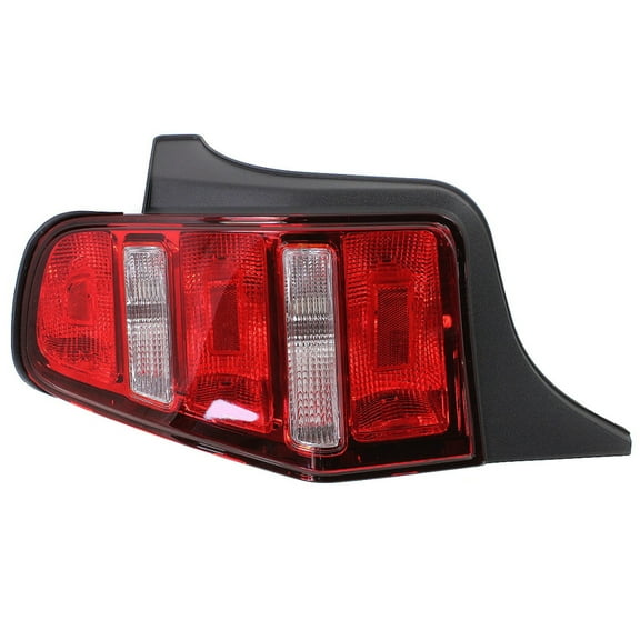 For Ford Mustang 2010 2011 2012 Tail Light Driver Side | CAPA | Clear and Red Lens | Replacement For FO2818137 | AR3Z13405B