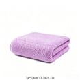 thumbnail image 3 of Kyusrd Hand Towels for Bathroom,Cotton Soft Absorbent Decorative Hand Towel for Face Spa Bath Gym Kitchen,Purple,34x74cm, 3 of 7